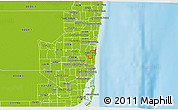 Physical 3D Map of ZIP code 33004