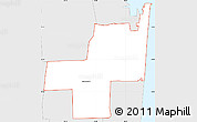 Silver Style Simple Map of ZIP code 33004