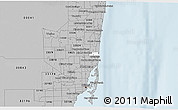 Gray 3D Map of ZIP code 33009