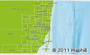 Physical 3D Map of ZIP code 33009
