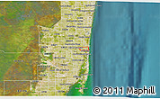 Satellite 3D Map of ZIP code 33009