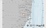 Gray Map of ZIP code 33014
