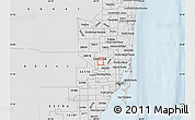 Silver Style Map of ZIP code 33014