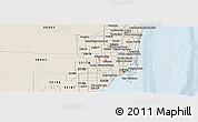 Classic Style Panoramic Map of ZIP code 33014