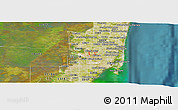 Satellite Panoramic Map of ZIP code 33014