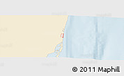 Classic Style Panoramic Map of ZIP code 33019, single color outside