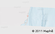 Silver Style Panoramic Map of ZIP code 33019, single color outside