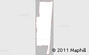 Gray Simple Map of ZIP code 33019, cropped outside