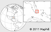 Blank Location Map of ZIP code 33023