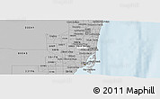 Gray Panoramic Map of ZIP code 33023