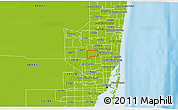 Physical 3D Map of ZIP code 33025