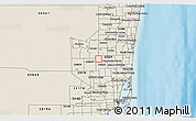 Shaded Relief 3D Map of ZIP code 33026