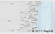 Silver Style 3D Map of ZIP code 33026