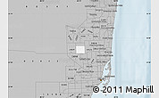 Gray Map of ZIP code 33027