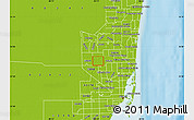 Physical Map of ZIP code 33027