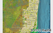Satellite Map of ZIP code 33027