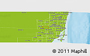Physical Panoramic Map of ZIP code 33027
