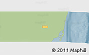 Savanna Style Panoramic Map of ZIP code 33027, single color outside