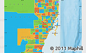 Political Map of ZIP code 33122