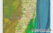 Satellite Map of ZIP code 33122