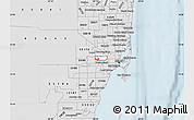 Silver Style Map of ZIP code 33122