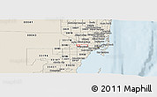 Classic Style Panoramic Map of ZIP code 33122