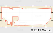 Classic Style Simple Map of ZIP code 33122