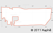 Silver Style Simple Map of ZIP code 33122