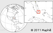 Blank Location Map of ZIP code 33125