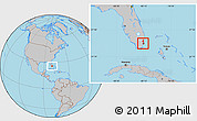 Gray Location Map of ZIP code 33125