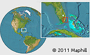 Satellite Location Map of ZIP code 33125