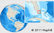 Shaded Relief Location Map of ZIP code 33125