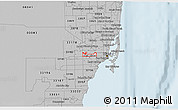Gray 3D Map of ZIP code 33126