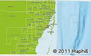 Physical 3D Map of ZIP code 33130