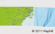 Physical Panoramic Map of ZIP code 33130