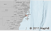 Gray 3D Map of ZIP code 33132
