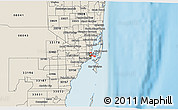 Shaded Relief 3D Map of ZIP code 33132
