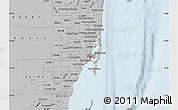 Gray Map of ZIP code 33132