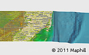 Satellite Panoramic Map of ZIP code 33132