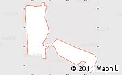 Classic Style Simple Map of ZIP code 33132, cropped outside