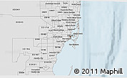 Silver Style 3D Map of ZIP code 33135