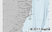 Gray Map of ZIP code 33135