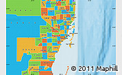 Political Map of ZIP code 33135
