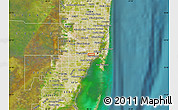 Satellite Map of ZIP code 33135