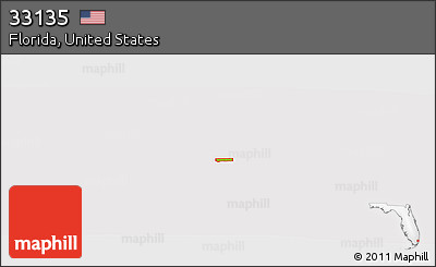 Physical Panoramic Map of ZIP Code 33135, cropped outside