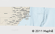 Classic Style Panoramic Map of ZIP code 33140