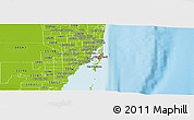 Physical Panoramic Map of ZIP code 33140