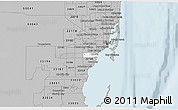 Gray 3D Map of ZIP code 33143