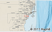 Shaded Relief 3D Map of ZIP code 33143