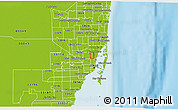 Physical 3D Map of ZIP code 33150